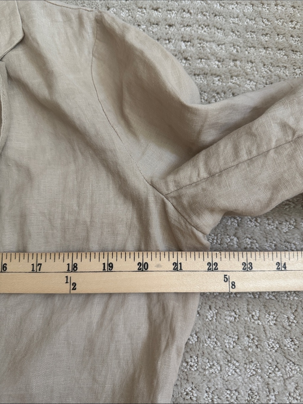 Quince | 100% European Linen One-Button Blazer in Natural Driftwood | Size M - Picture 8 of 9